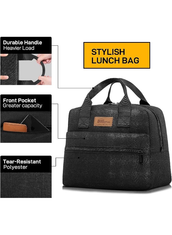 Insulated Lunch Bag Lunch Box Cooler Tote Box Cooler Bag Lunch Container for Women/Men/Work/Picnic