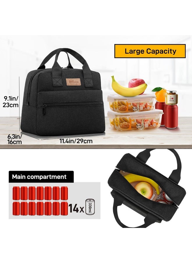 Insulated Lunch Bag Lunch Box Cooler Tote Box Cooler Bag Lunch Container for Women/Men/Work/Picnic