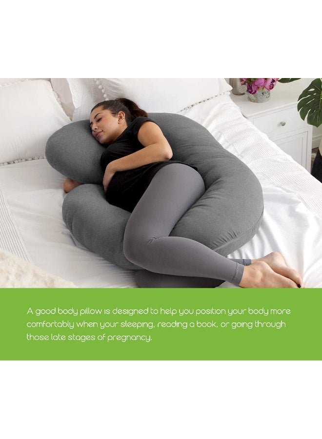Pregnancy Pillow Cover C Shaped Full Body Pillow Case