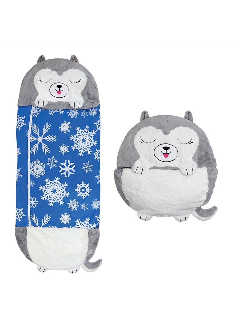 Children's sleeping bag Cartoon animal sleeping bag Children's quilted anti-kick sleeping bag Storage children's sleeping bag