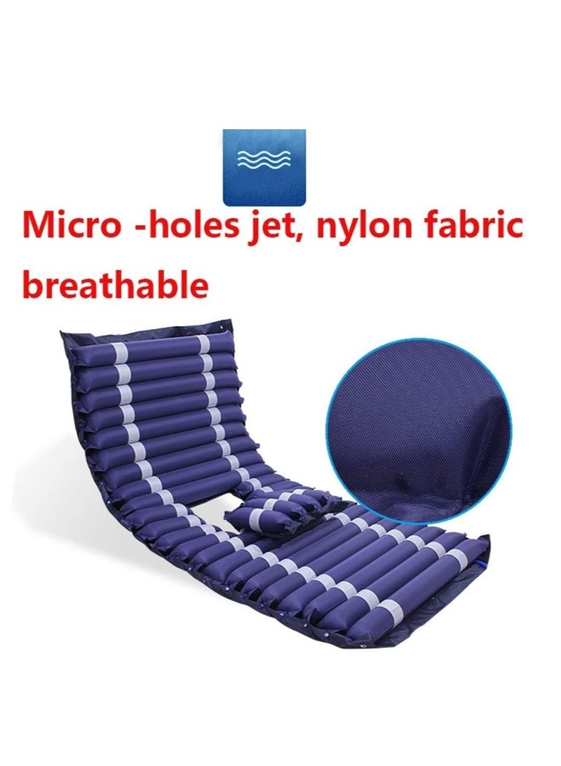 Medical Air Cushion With Ac Pressure PumpBedridden Air Inflatable Seat Cushion Mattress with Air Pump, Anti-Bedsore Seat Pad for Elderly Disabled Handicap, Overal