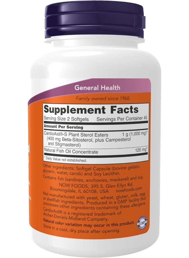 Supplements Beta-Sitosterol Plant Sterols With Cardioaid®-S Plant Sterol Esters And Added Fish Oil 90 Softgels