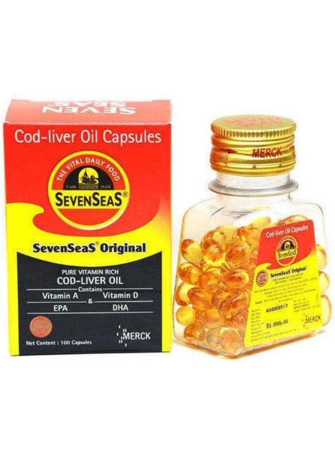 Cod Liver Oil Capsules-100 Ct (Pack Of 3)