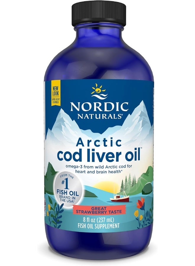 Arctic Cod Liver Oil Strawberry 8 Oz