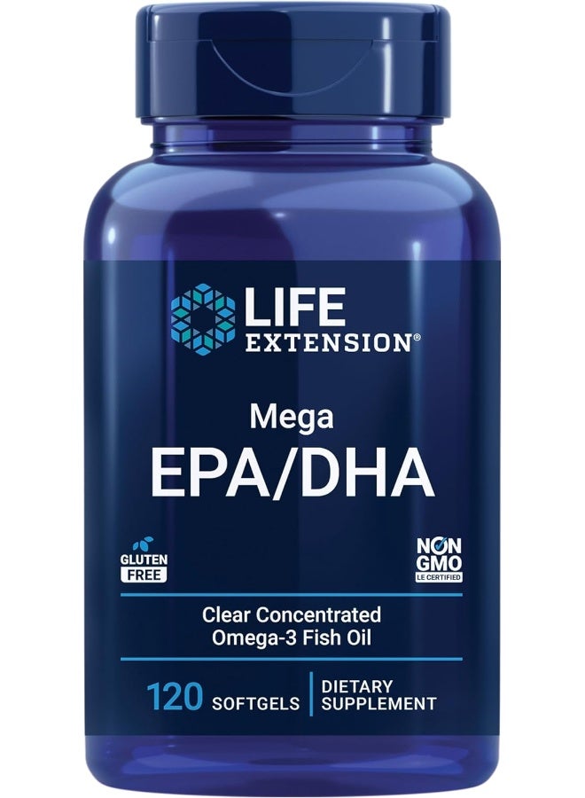 Mega Epa Dha Softgels 120 Count