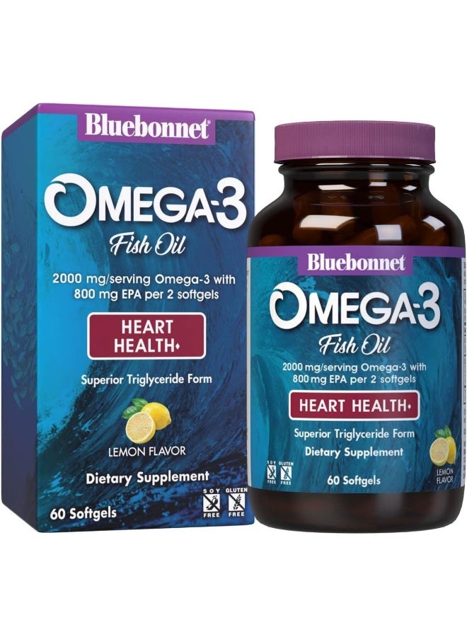 Blue Bonnet Omega-3 Heart Formula 60 Count