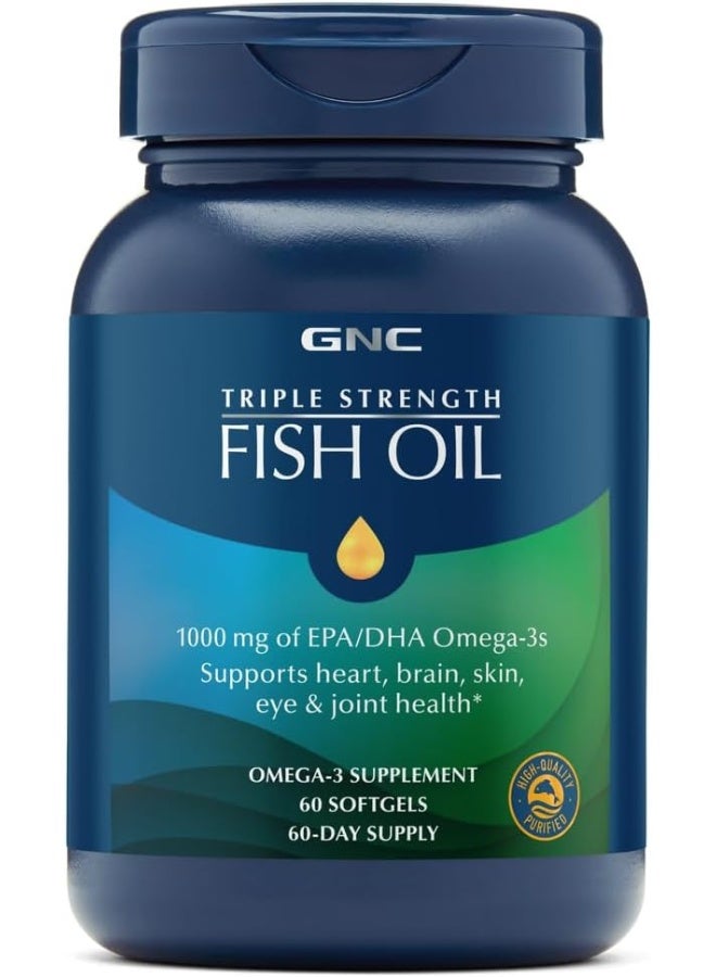 Triple Strength Fish Oil 60 Softgels