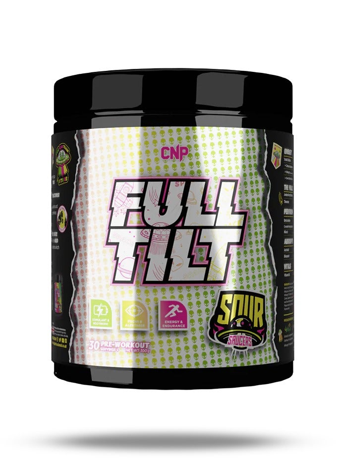 Full Tilt Pre-Workout Sour Saucers Flavor 30 Serving