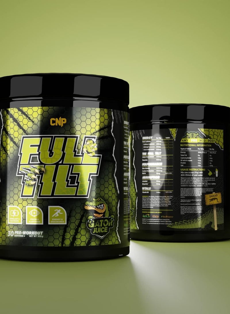 Full Tilt Pre-Workout Gator Juice Flavor 30 Serving