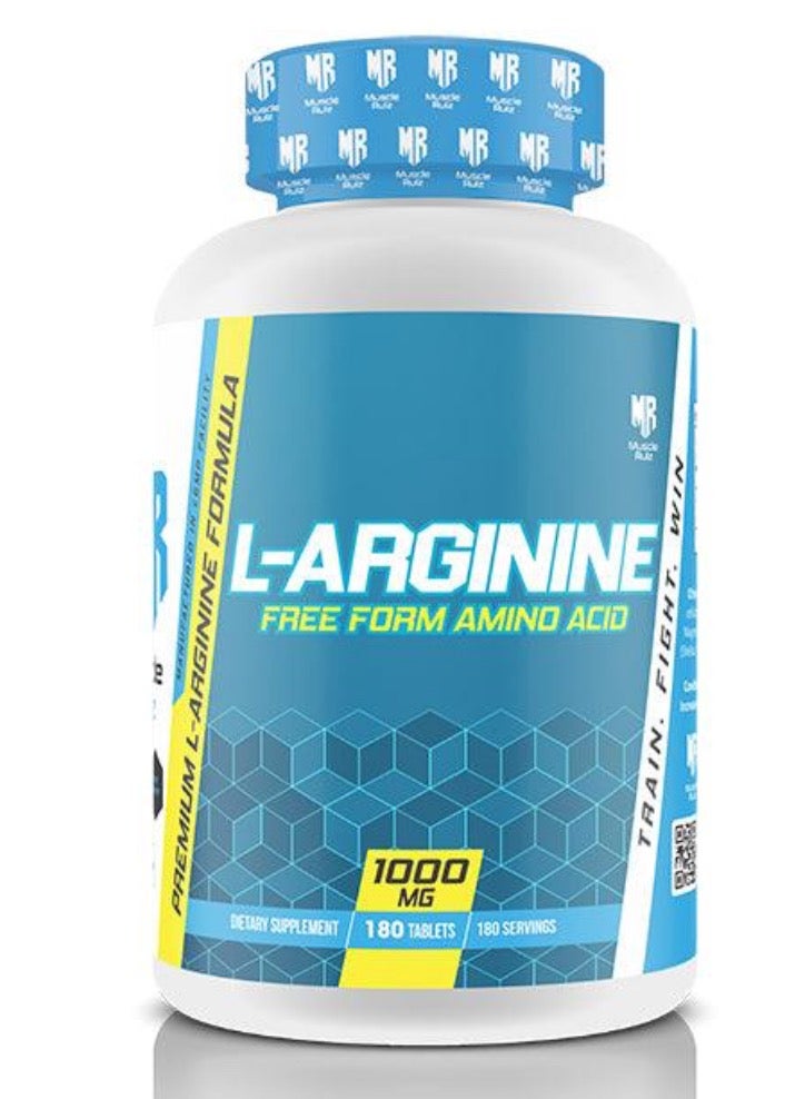 L-Arginine 1000mg Free Form Amino Acid 180 Capsules