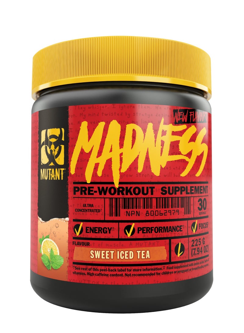 Madness Pre-workout 225g (7.94 oz) - Sweet Iced Tea