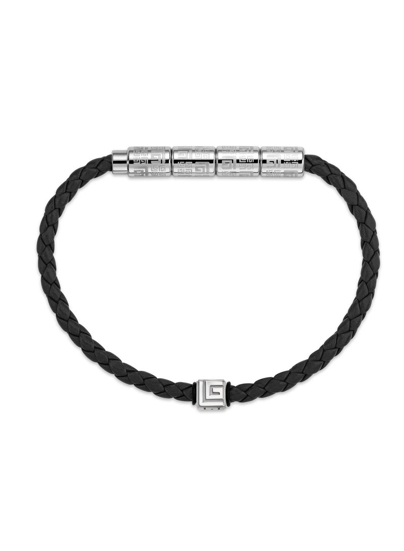 Gabriel Black Leather Bracelet