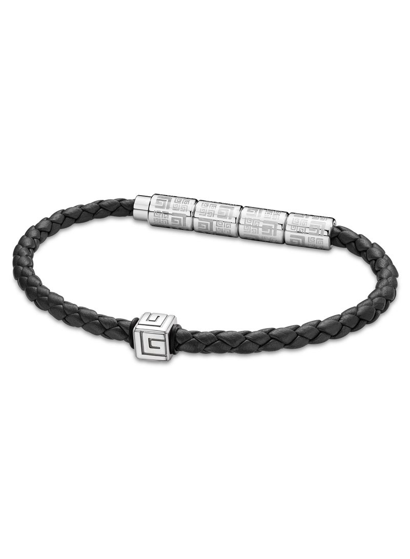 Gabriel Black Leather Bracelet