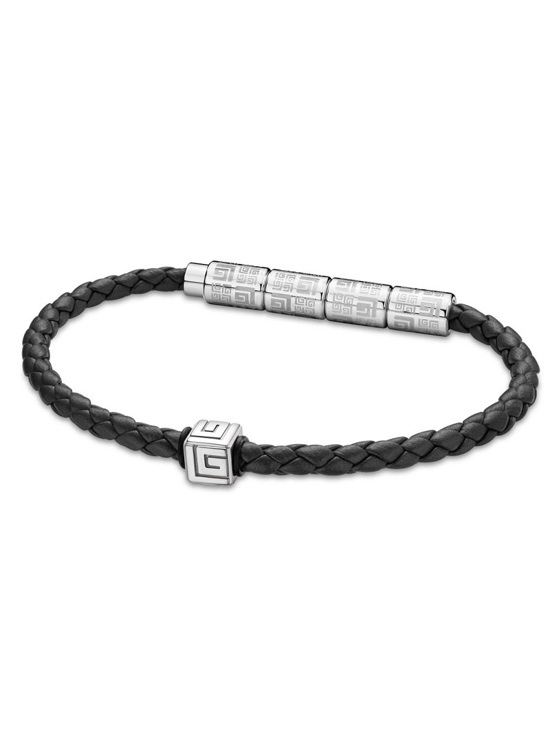 Gabriel Black Leather Bracelet