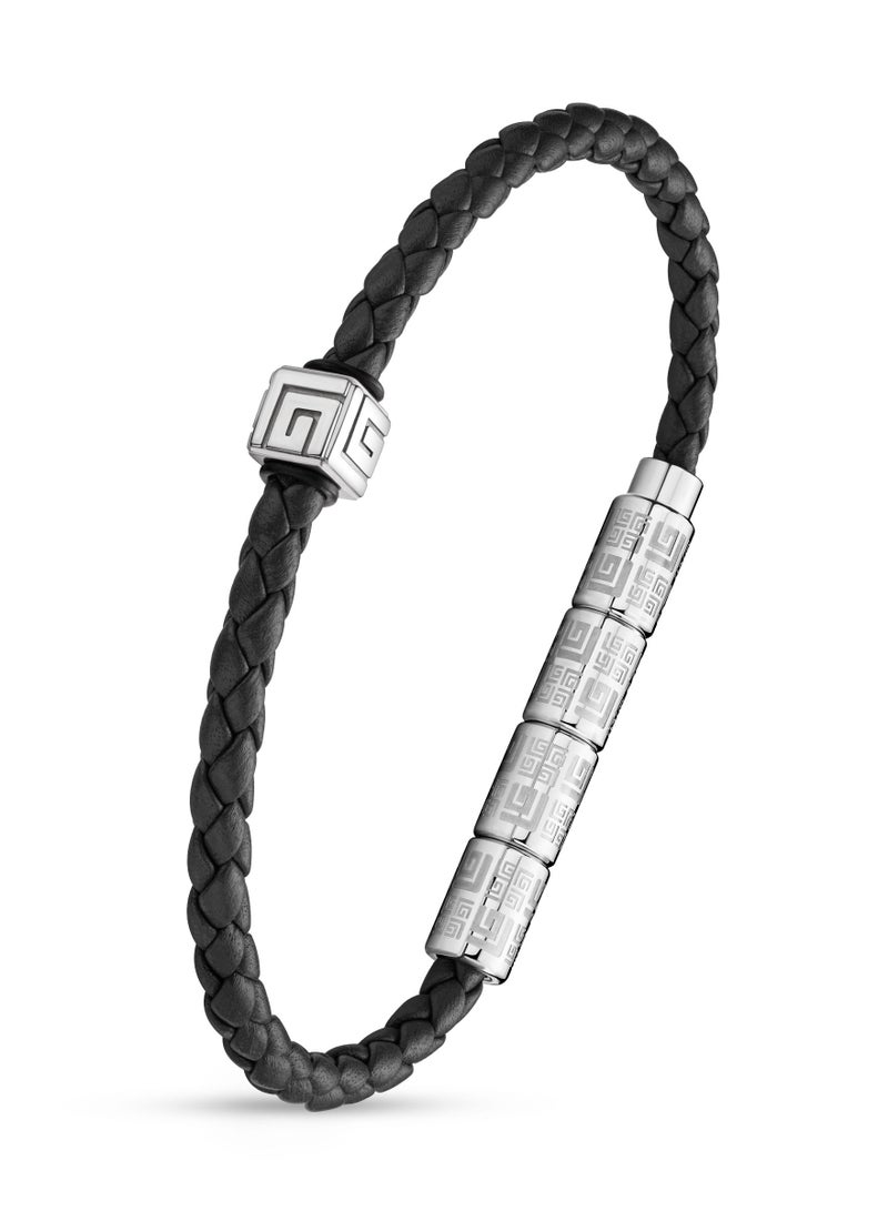 Gabriel Black Leather Bracelet