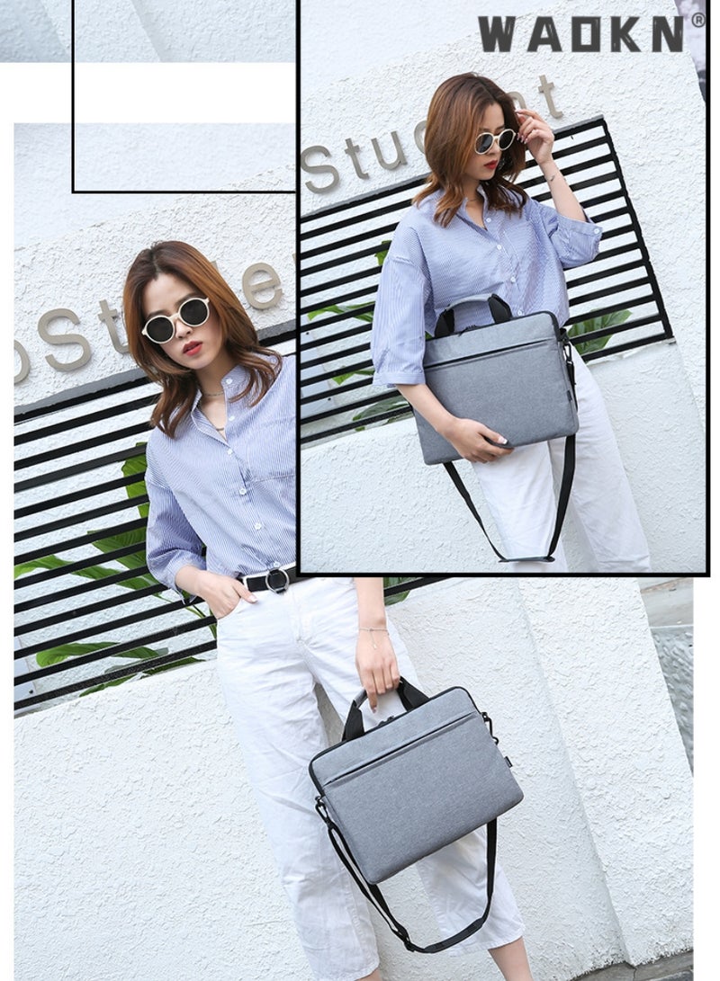 15.6 Inch Laptop Bag Lightweight Computer Bag Travel Business Briefcase Water Resistance Shoulder Messenger Bag Business Briefcase College 14-15.6 Inch Laptop Carrier for Men and Women Work Office