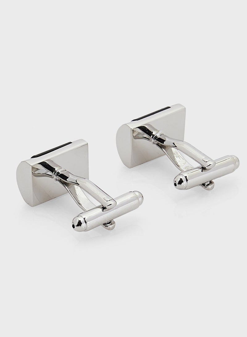 Reclangular Cufflink And Tie Pin Gift Set