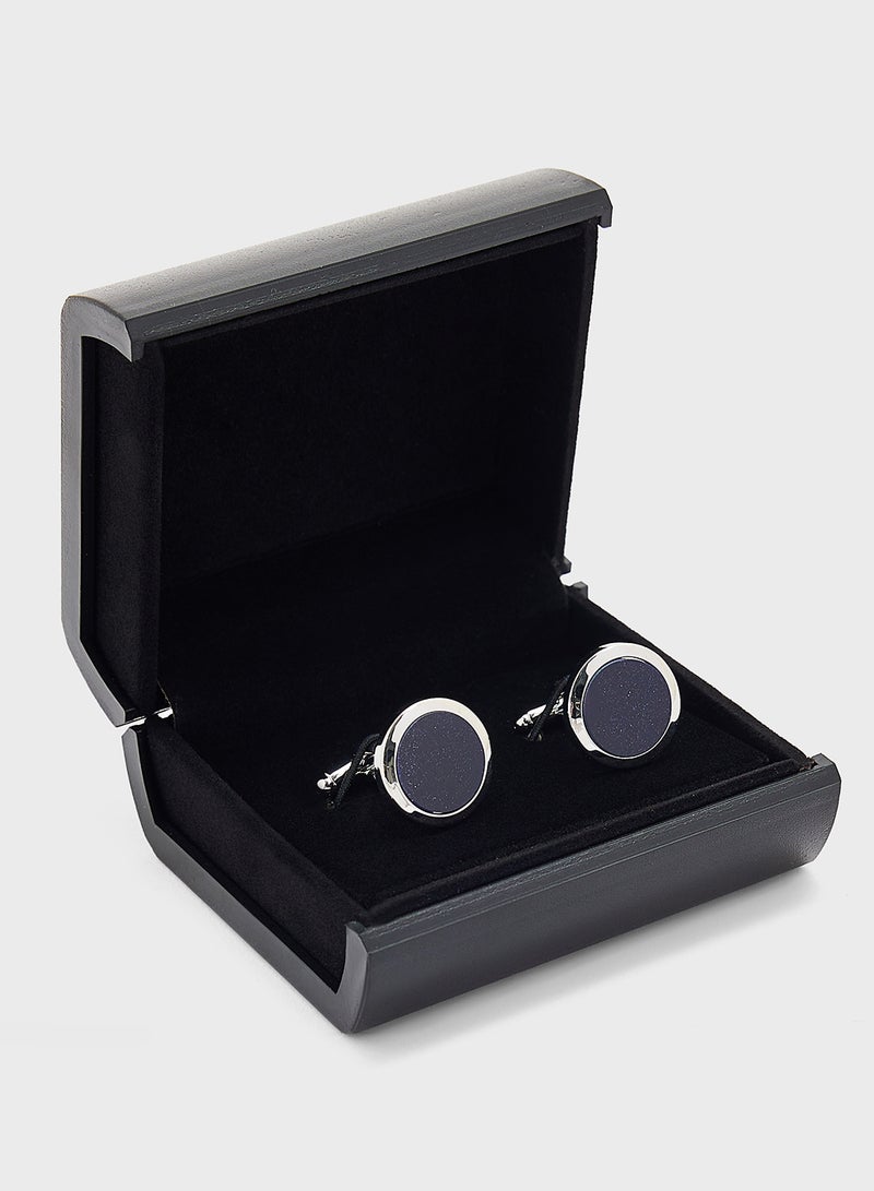 Classic Tuxedo Round Cufflinks