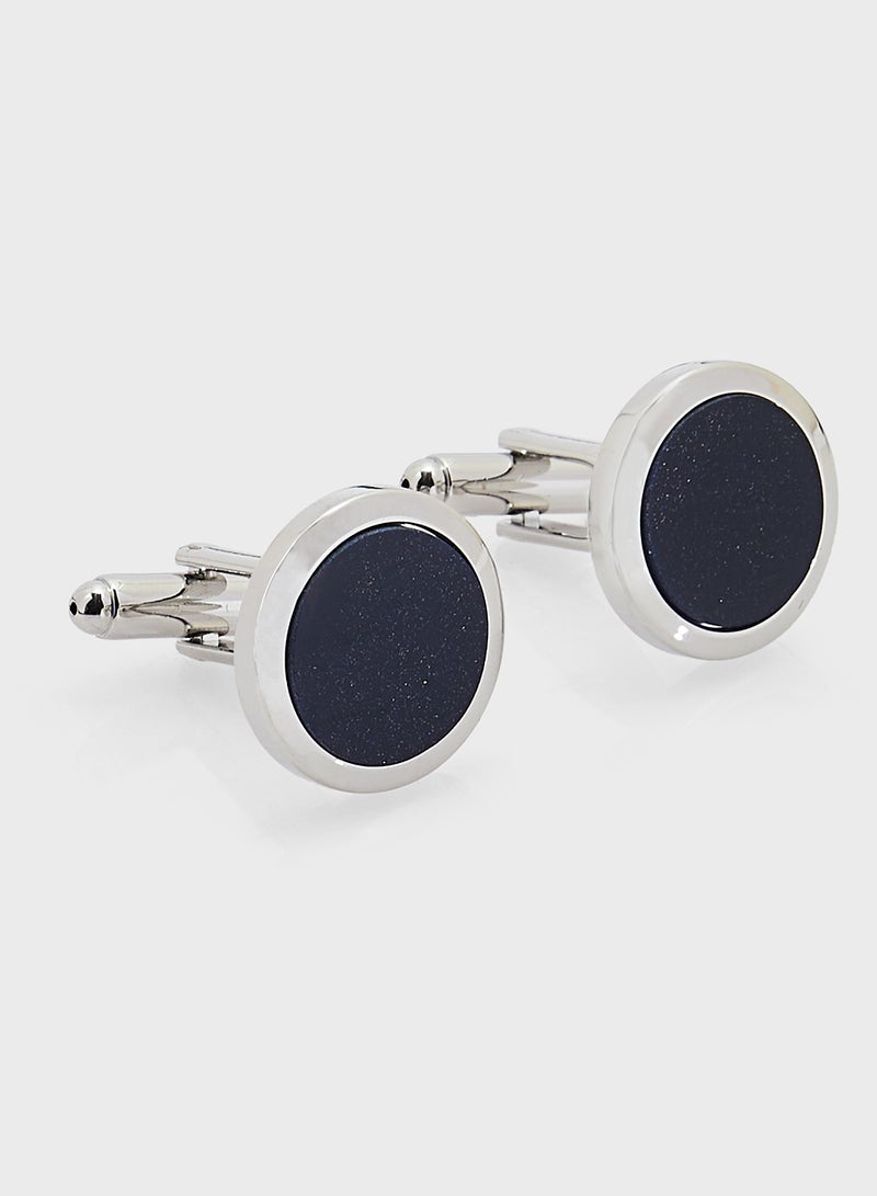 Classic Tuxedo Round Cufflinks