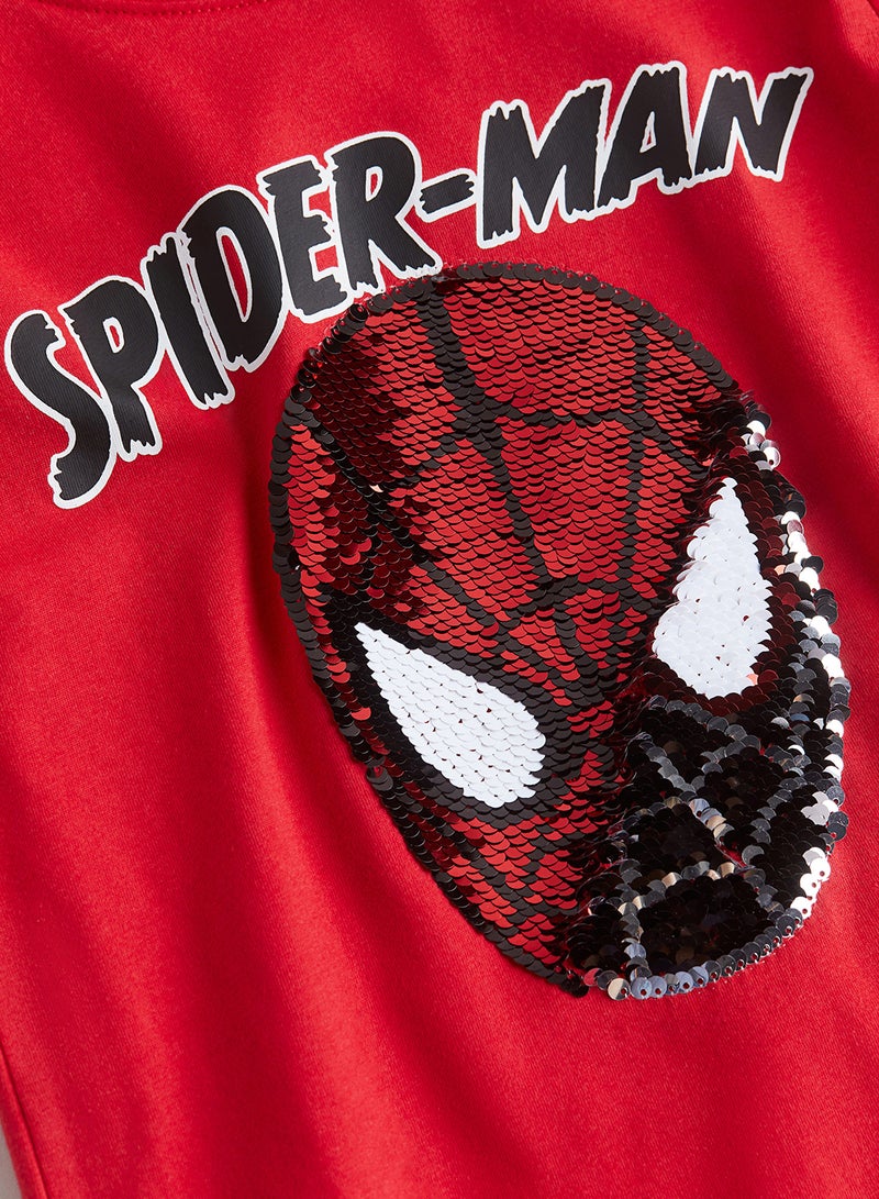 Kids Spiderman Sequin Detail T-Shirt