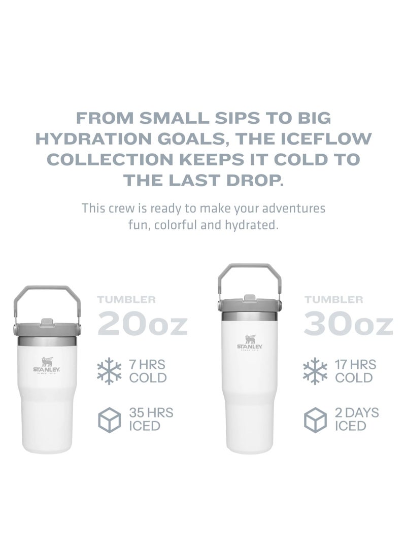 Stanley Stanley Stainless Steel Tumbler - Vacuum Insulated Water Bottle for Home, Office or Car Reusable Cup with Straw Leak Resistant Flip Cold for, 30oz