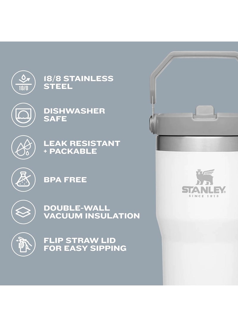 Stanley Stanley Stainless Steel Tumbler - Vacuum Insulated Water Bottle for Home, Office or Car Reusable Cup with Straw Leak Resistant Flip Cold for, 30oz