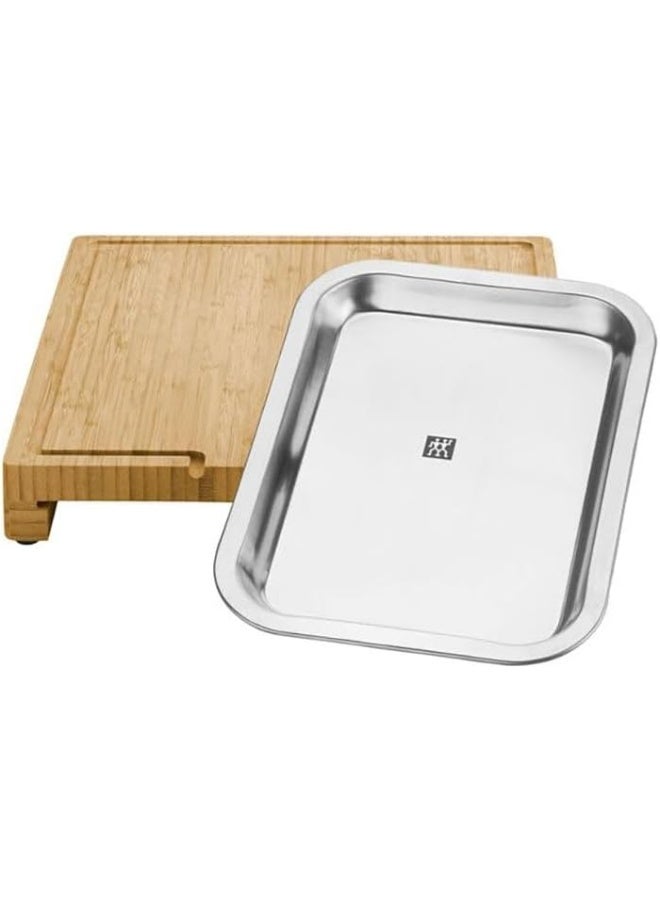 BBQ+ Cutting Board with Tray, 39x30cm