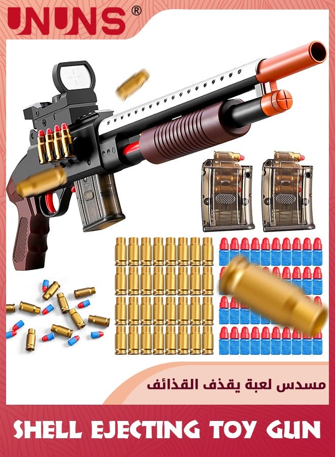 Toy Foam Blasters,Shell Ejecting Soft Bullet Ball Pellet Gun,Soft Bullet Look Real Sniper Rifle With Scope Dart Pellet Shooting Game,Gifts For Boys Girls Age 6-14 Kids Teens Adults,Blk-Long Shougun