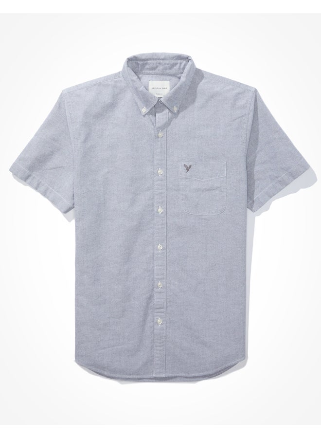 AE Classic Fit Oxford Short-Sleeve Button-Up Shirt