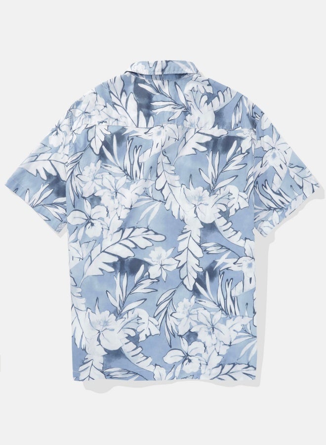 AE Floral Button-Up Poolside Shirt