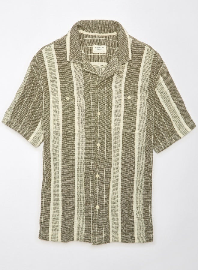 AE Striped Button-Up Poolside Shirt