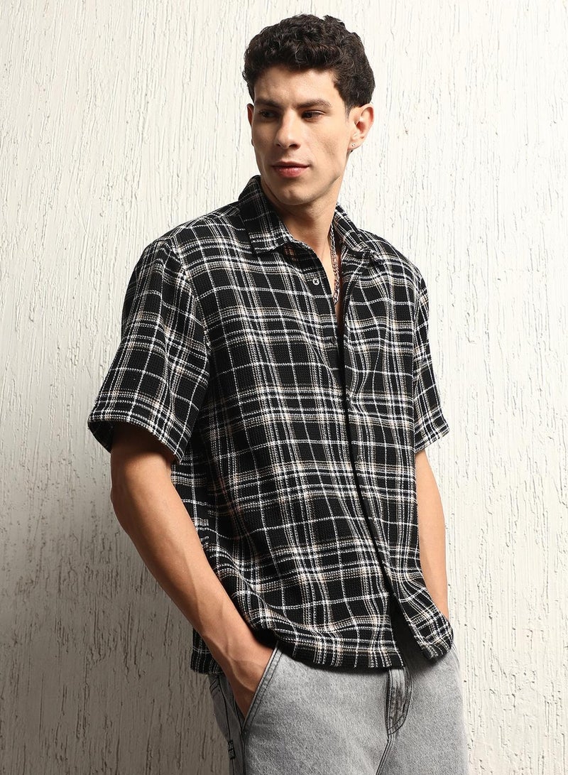 Classic Tartan Checks Opaque Cotton Casual Shirt