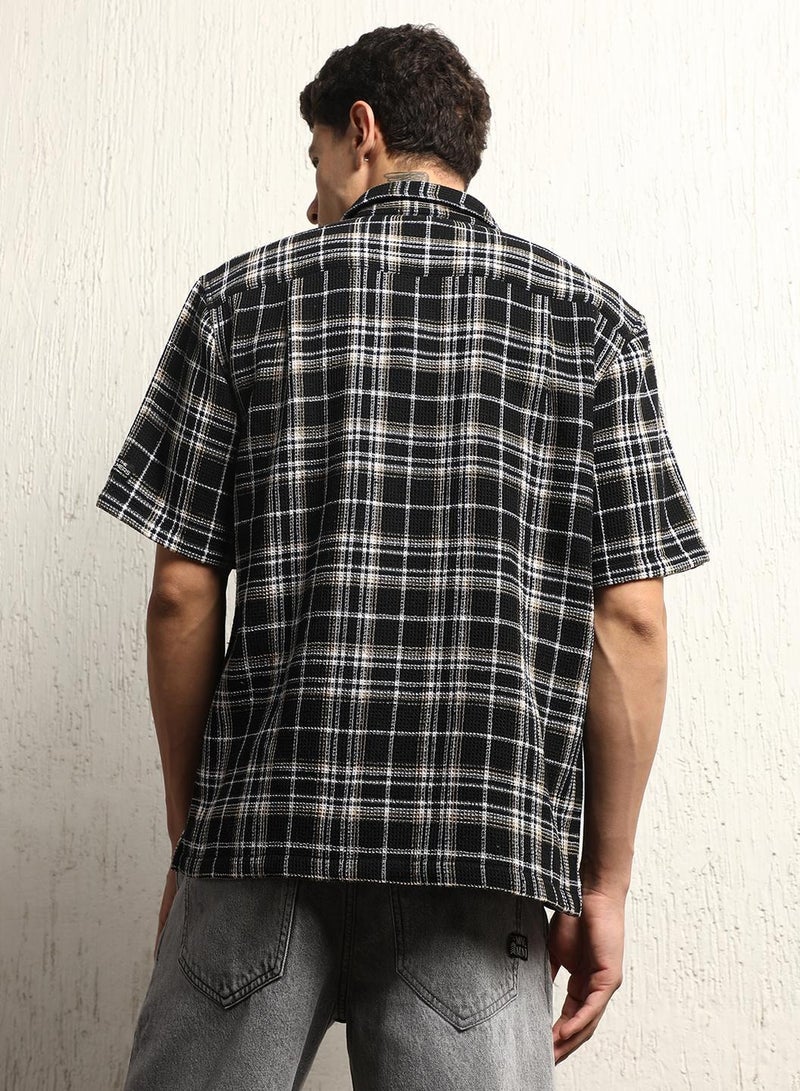 Classic Tartan Checks Opaque Cotton Casual Shirt