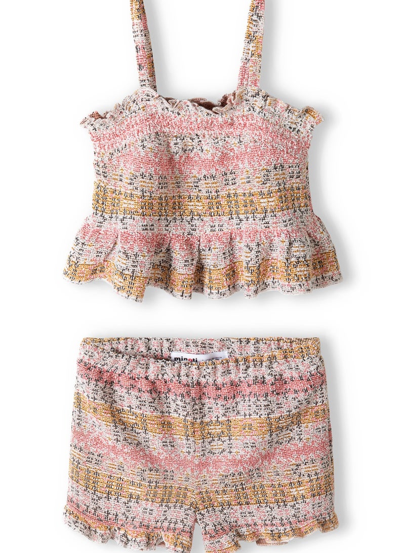 Kids Printed Top And Short Set