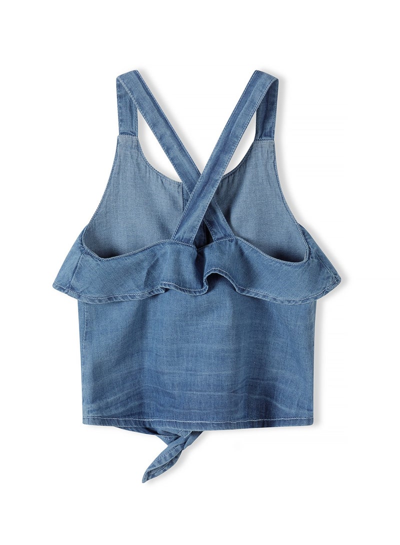 Kids Chambray Top And Short Set