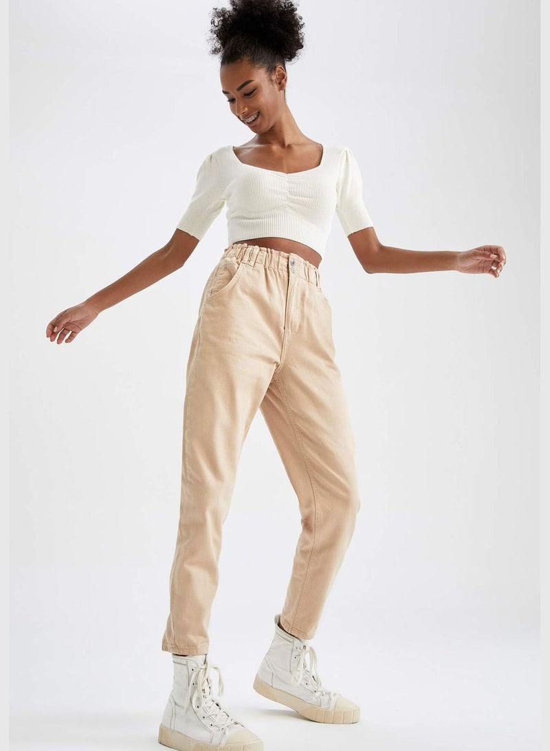 High Waisted Slouchy Trousers