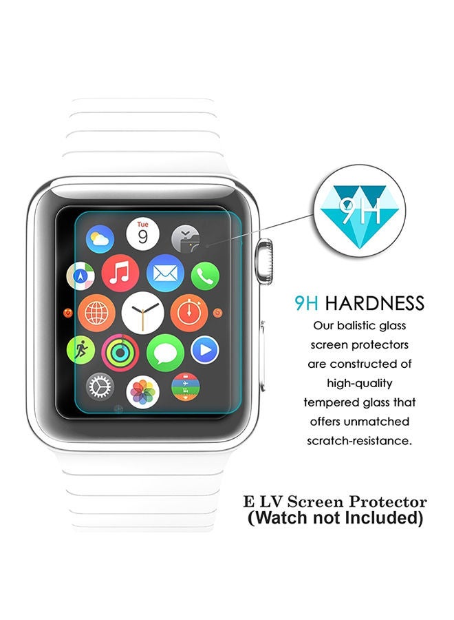 HD Tempered Glass For Apple Watch Series 3 42mm Clear