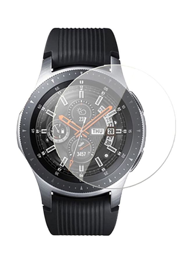 2-Piece Tempered Glass Screen Protector For Samsung Galaxy Watch 46mm R800 Clear