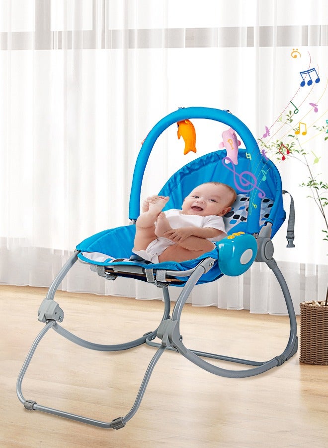 Baby Rocking Chair Baby Bouncer with Music Box Baby Swings for Newborn