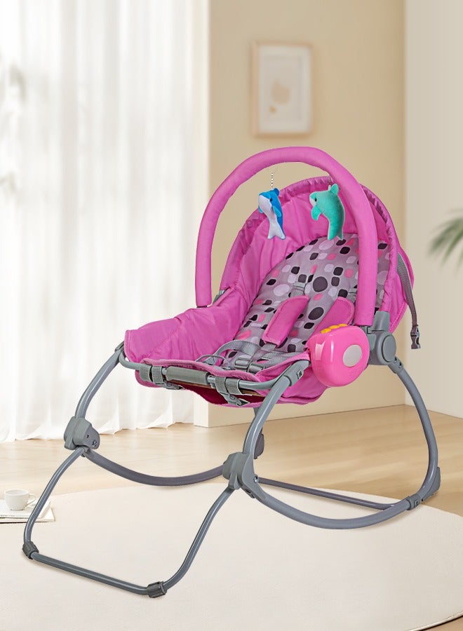 Baby Rocking Chair Baby Bouncer with Music Box Baby Swings for Newborn