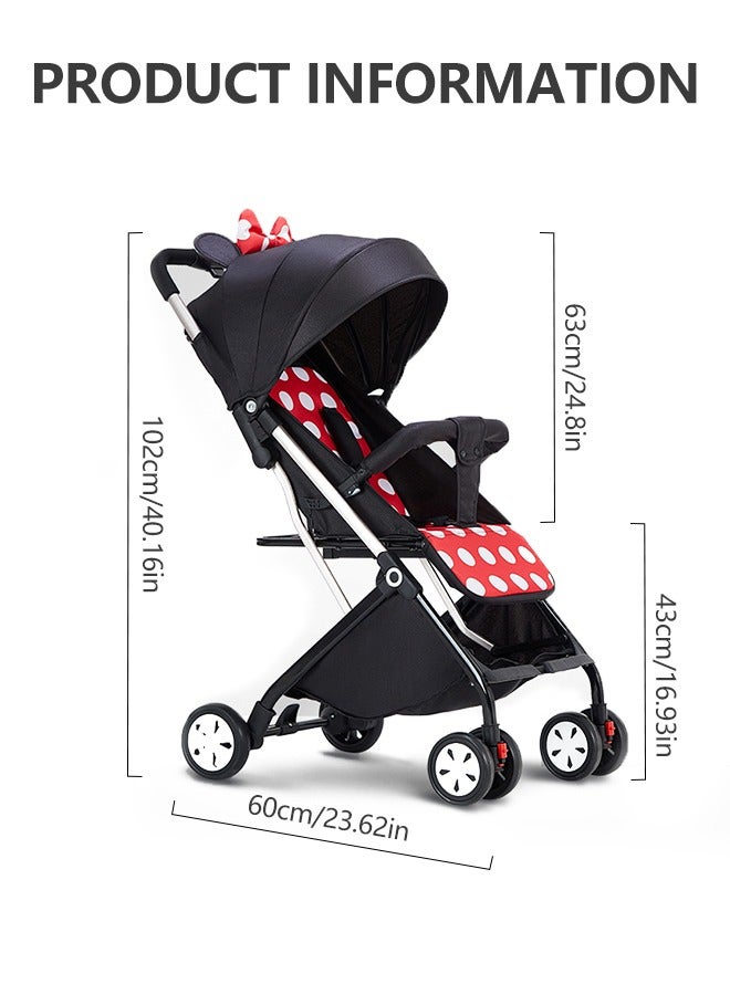 Baby Trolley Light Weight Outdoor Baby Pram Foldable 4 In 1 Baby Stroller Toddler Foldable Pushchair Carry on Plane