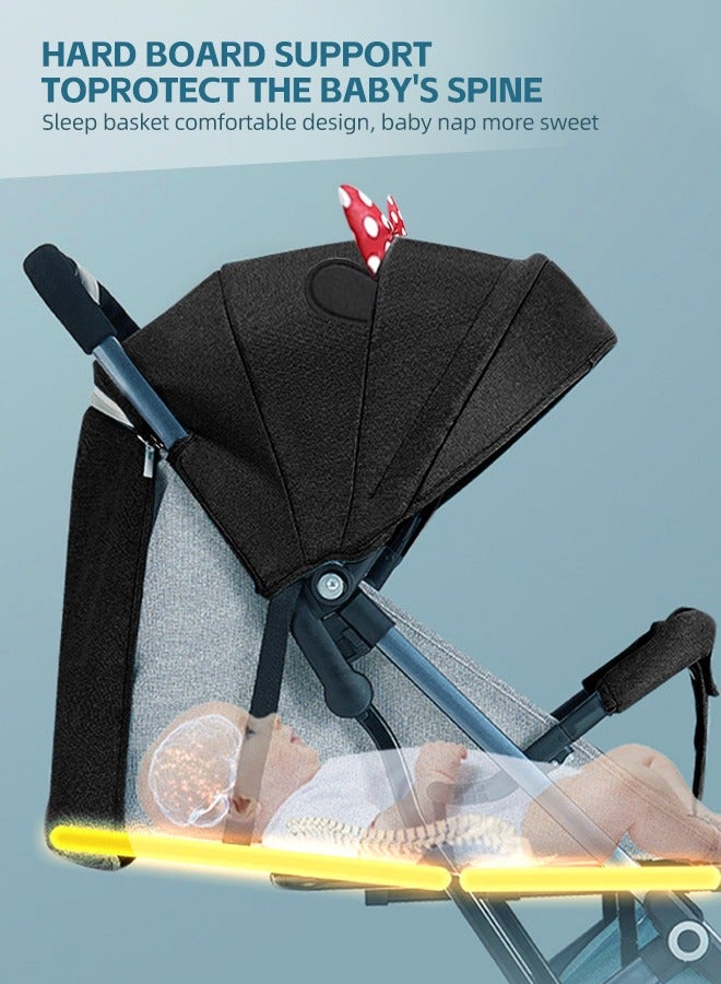 Baby Trolley Light Weight Outdoor Baby Pram Foldable 4 In 1 Baby Stroller Toddler Foldable Pushchair Carry on Plane