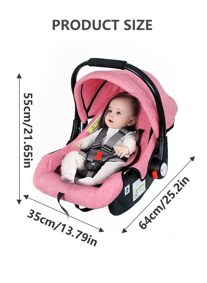 Baby Car Seat With Full Body Support Cushion Carrier Cot And Adjustable Canopy