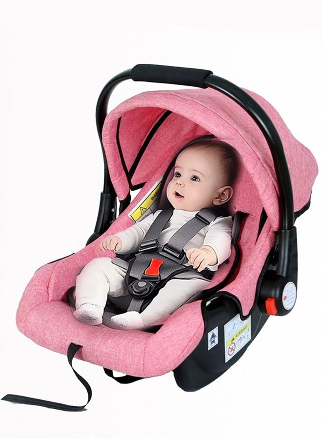 Baby Car Seat With Full Body Support Cushion Carrier Cot And Adjustable Canopy