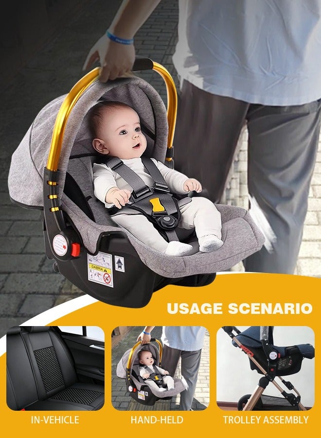 Baby Carrier Baby Car Seat With Full Body Support Cushion and Adjustable Canopy