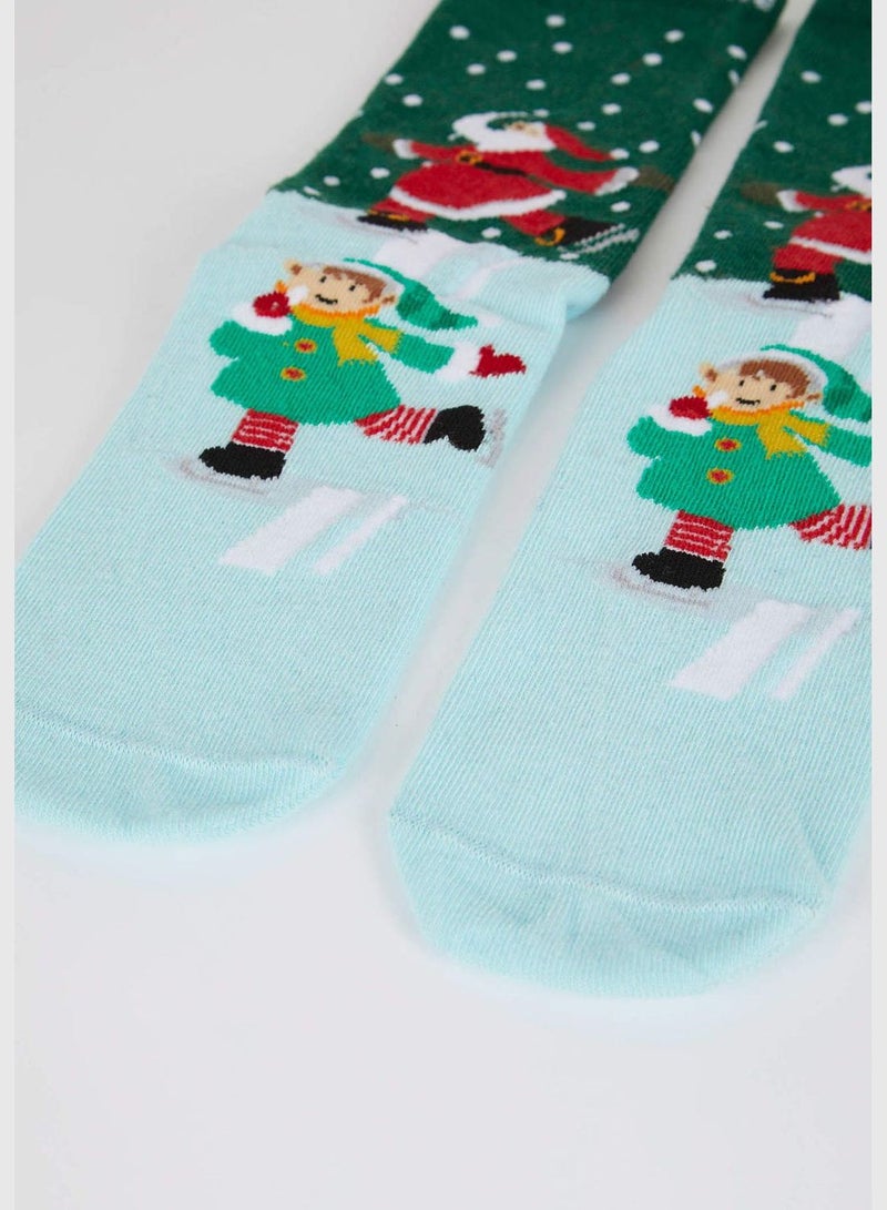 New Year Woman High Cut Socks