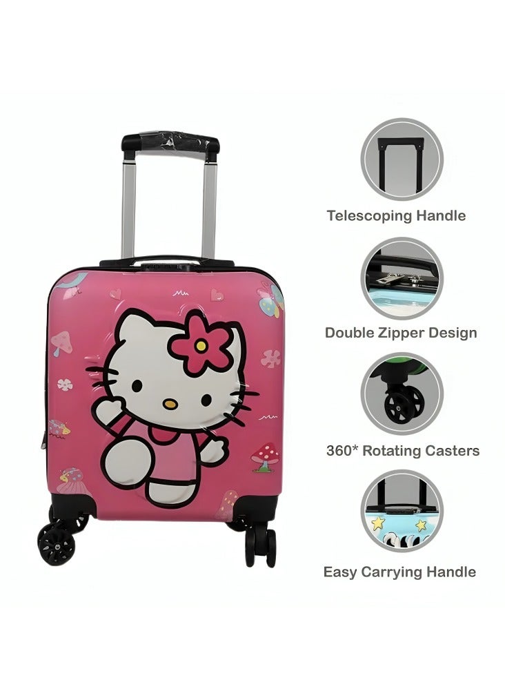 3D Kids Luggage with Wheels,18