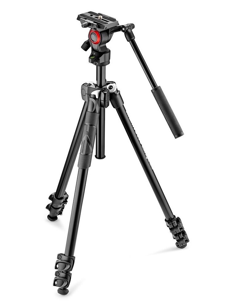 Manfrotto MK290LTA3-V Light Aluminium Tripod with Befree Live Fluid Video Head