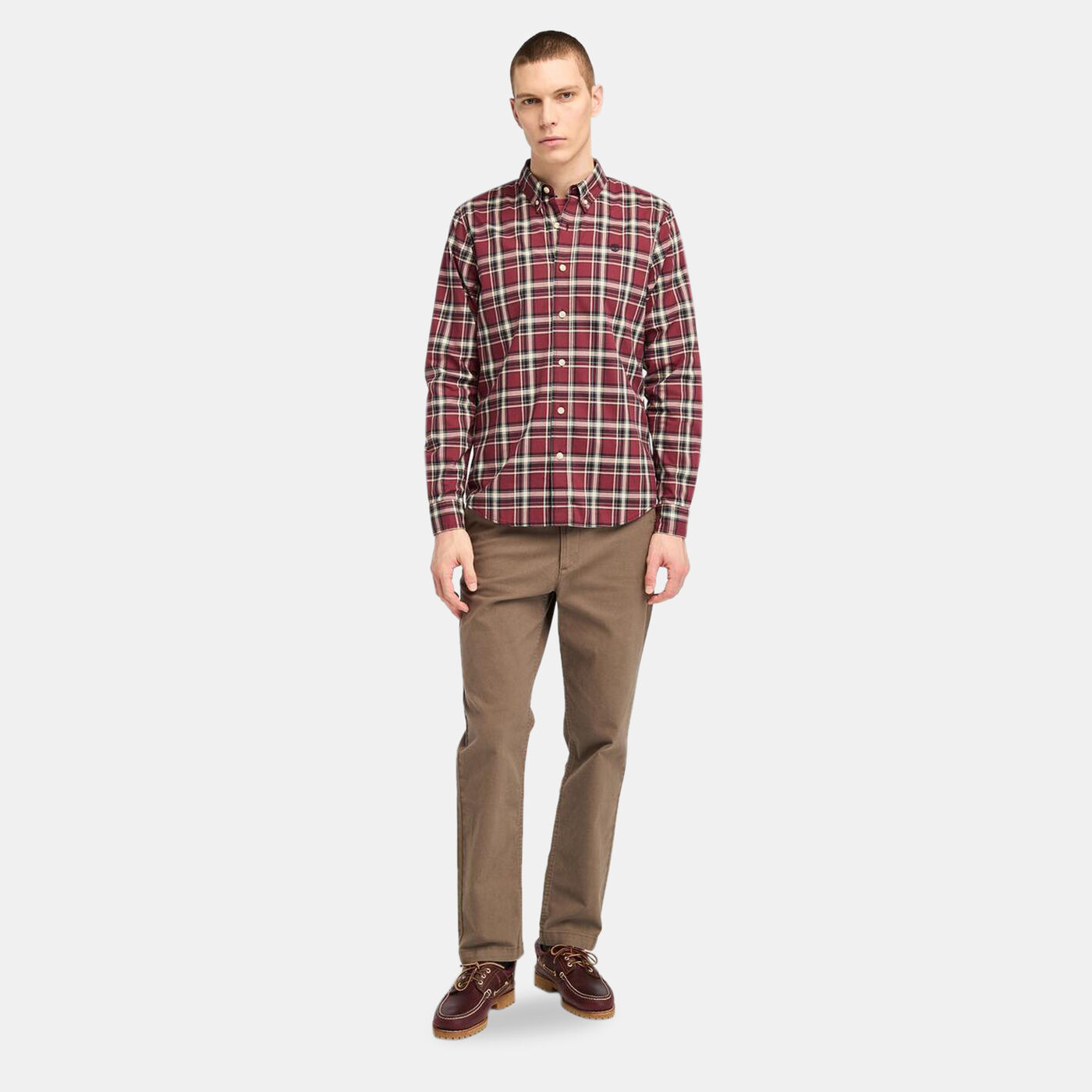 Men's Stretch Poplin Check Shirt