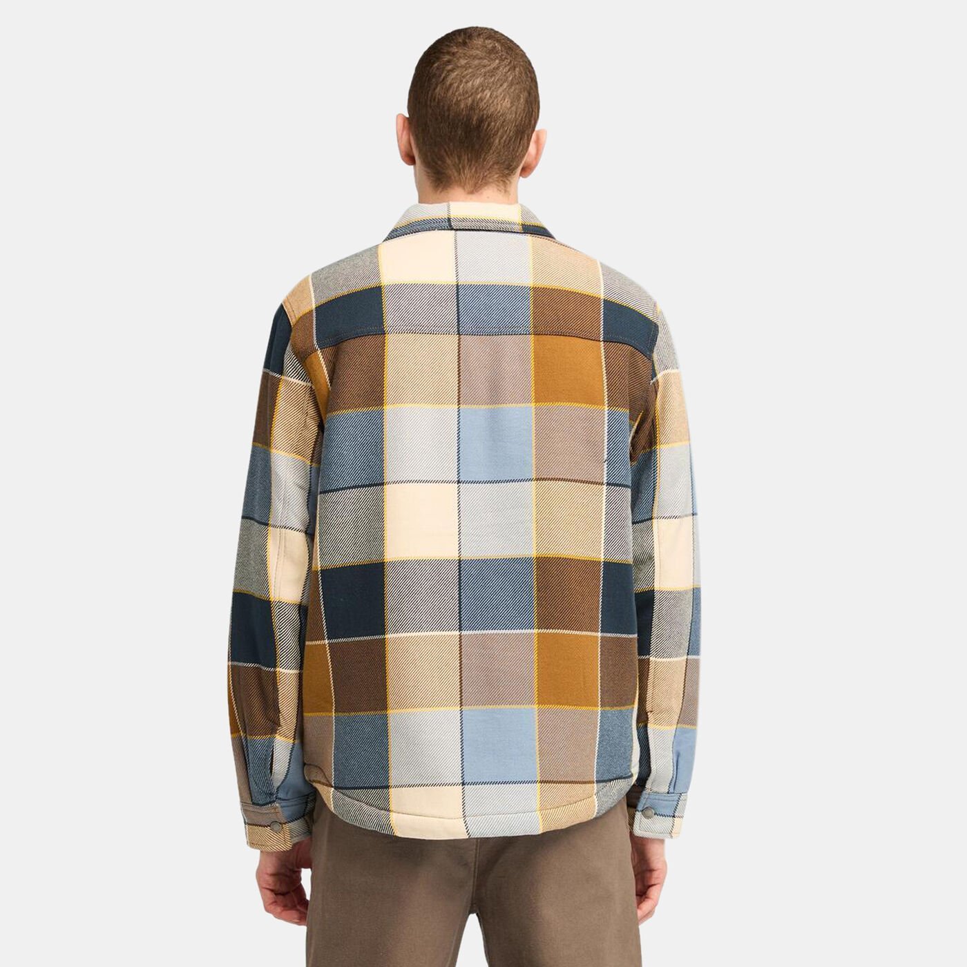 Men's Sherpa Lined Plaid Overshirt